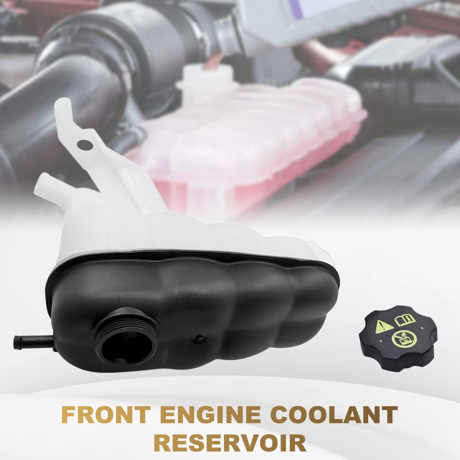 Coolant Overflow Tank with Cap for Avalanche Yukon Escalade (2002-2006)