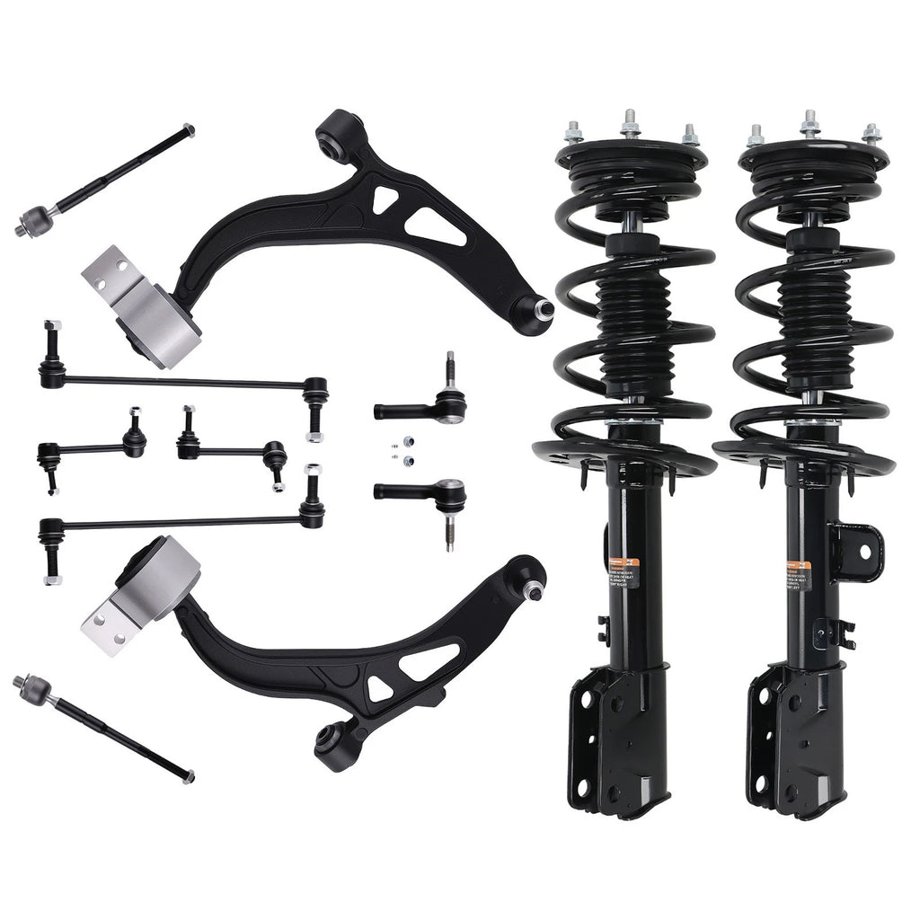 Front Complete Struts+ Lower Control Arms for Ford Explorer 2013-2019 172729
