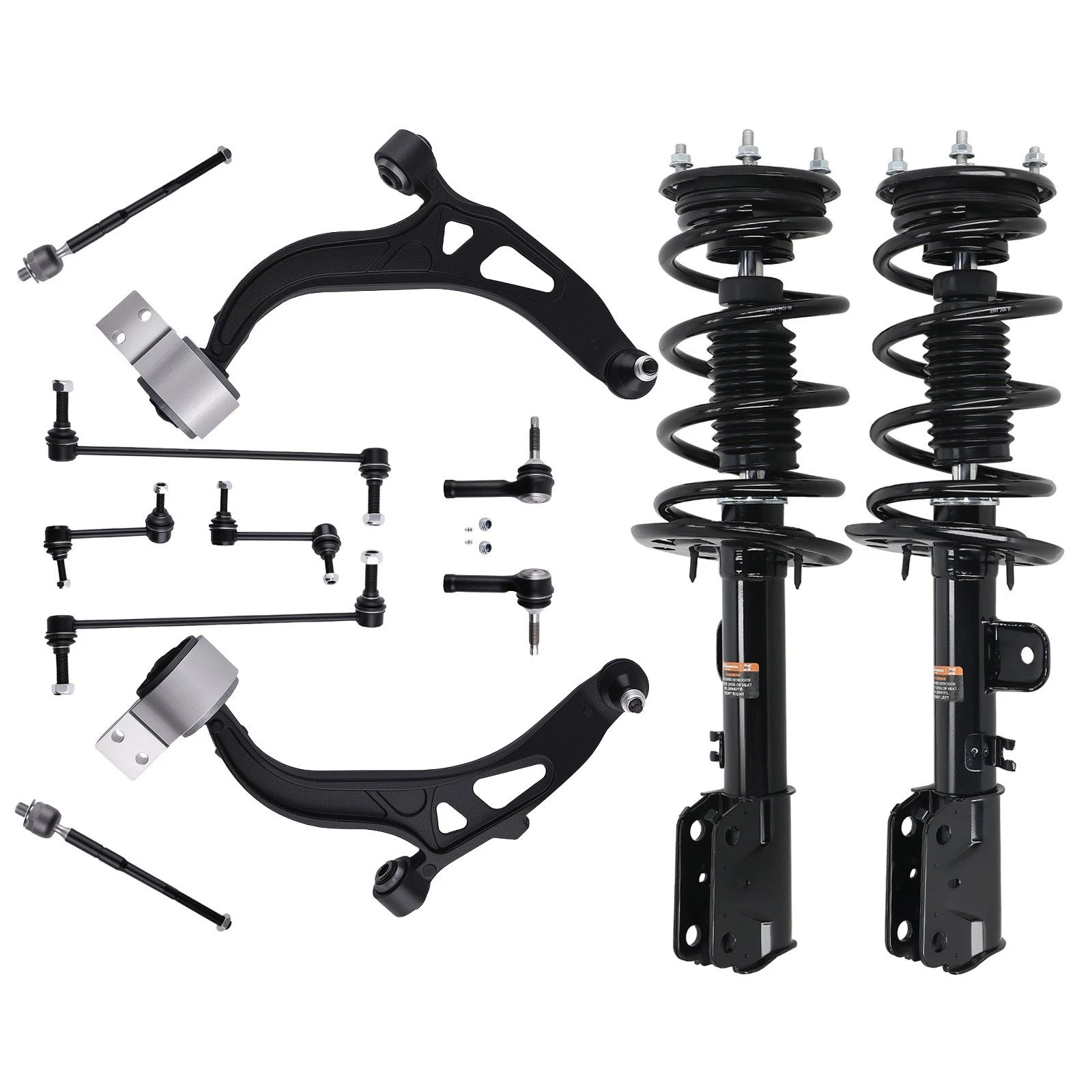 Front Complete Struts+ Lower Control Arms for Ford Explorer 2013-2019 172729