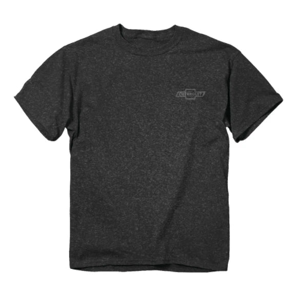 2XL-3XL Chevy T-Shirt Gray with Camo Bowtie Logo for Chevy (1996–2014)