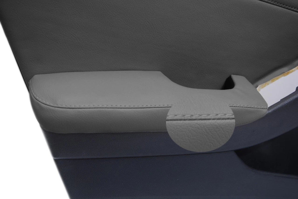 Front Door Armrest Cover for Nissan Altima (2007–2012) Gray Synthetic Leather