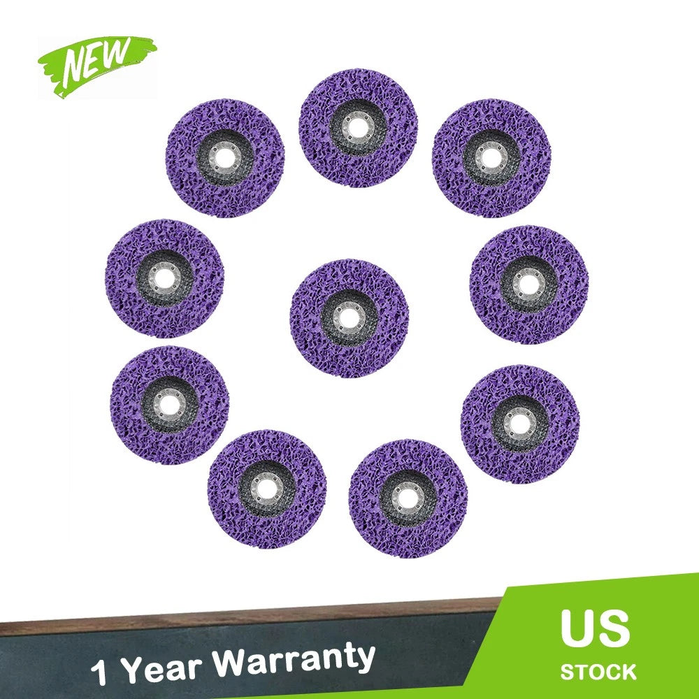 Set of 10 Strip Discs for Angle Grinder (Rust Removal)