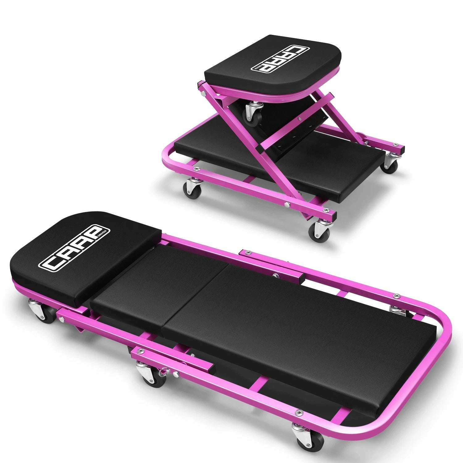 2-in-1 Rolling Creeper for Universal Fit (40" x 17" x 5", 330lbs Capacity)