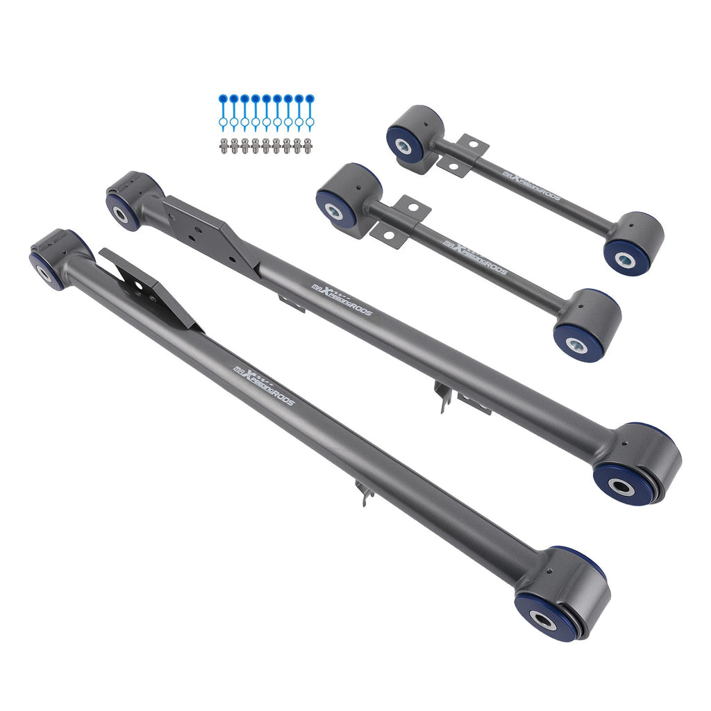 Set of 4 Rear Upper & Lower Trailing Control Arms for Pathfinder QX4 (1997-2004)