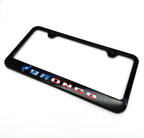 License Plate Frame Black Plastic with American Flag for Ford Bronco (2021–2025)