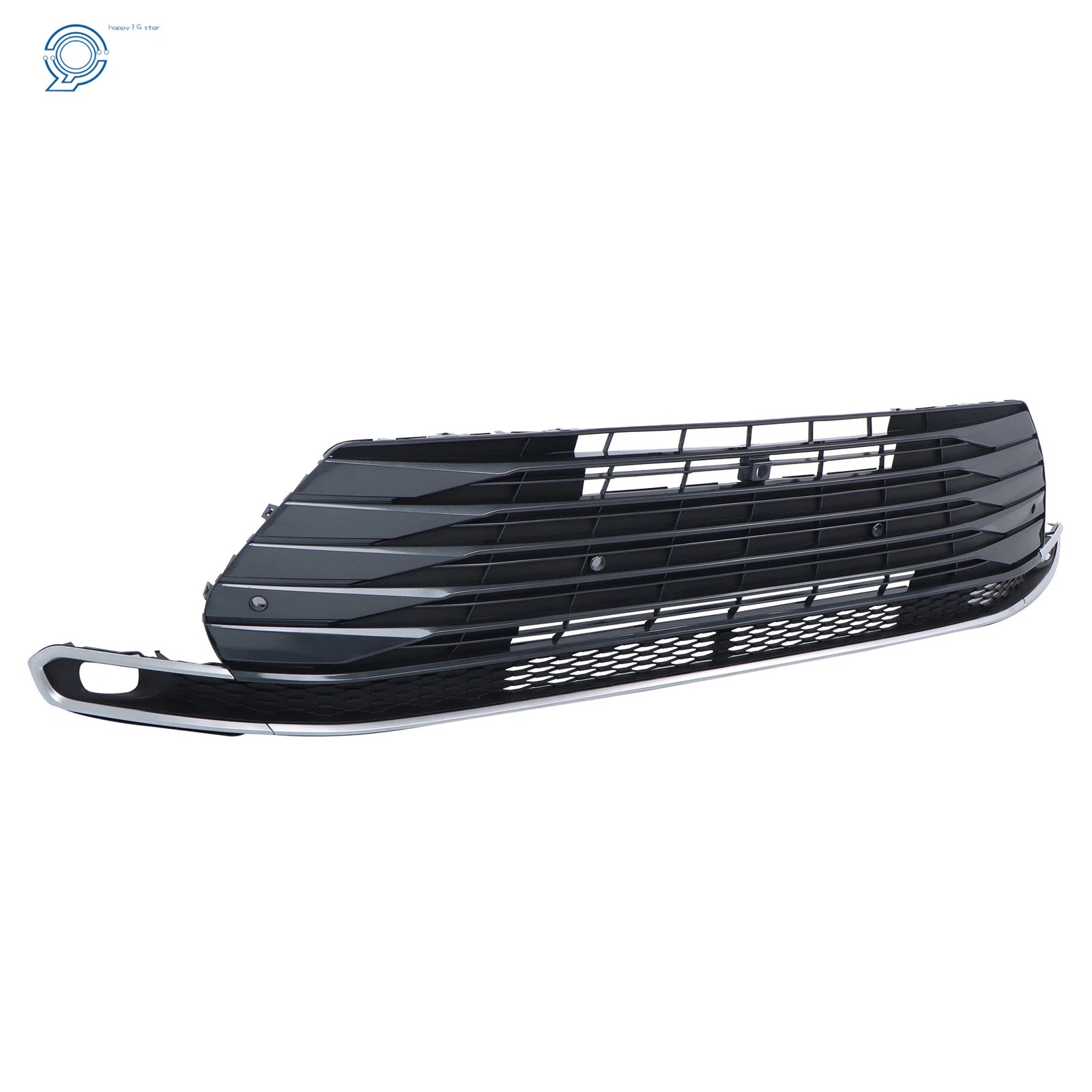 Front Lower Grille for Toyota Sienna (2021-2023) - Gloss Black Silver Gray