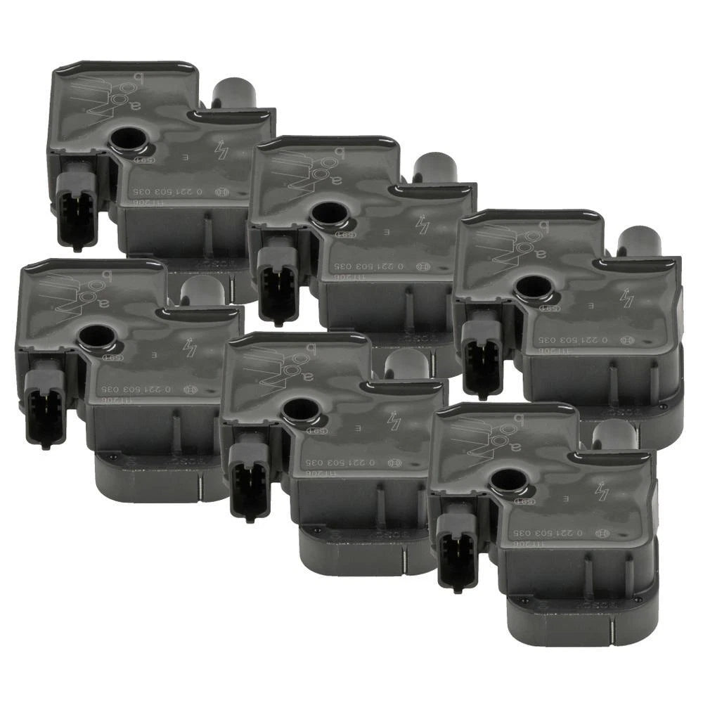 Set of 6 Ignition Coils for Mercedes A208 C203 R170 S203 W163 W203 W210
