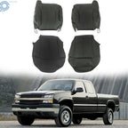 Set of 2 Seat Covers for Chevy Silverado & GMC Sierra (1999–2002) Graphite Leather