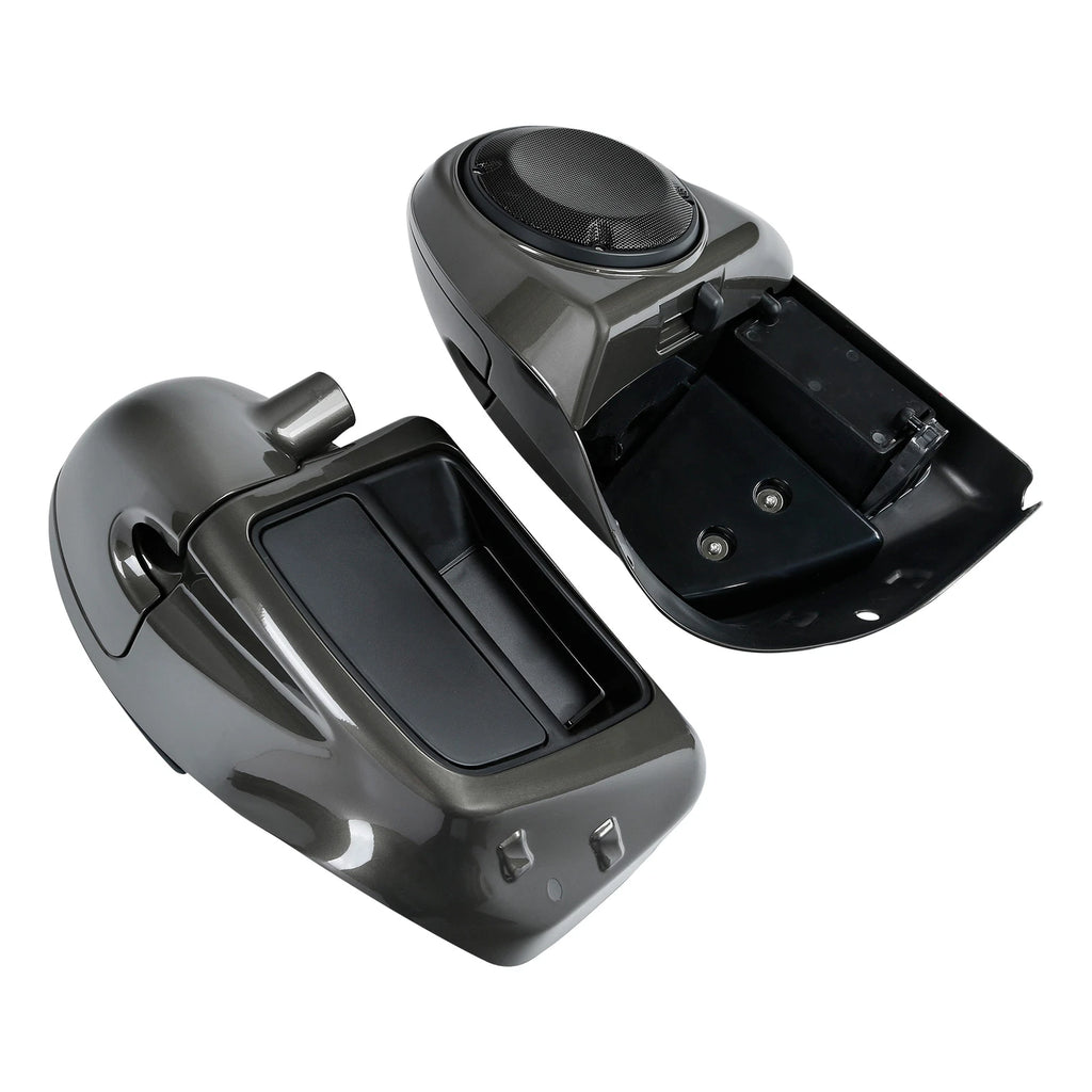 Lower Vented Leg Fairings for Harley Electra Glide (2014–2023) Industrial Gray