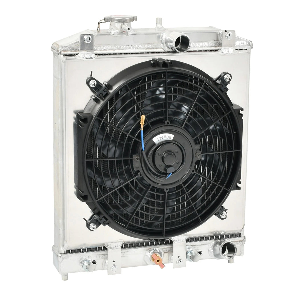 3 Row Aluminum Radiator & Shroud Fan for Honda Civic/Integra (1992–2000)