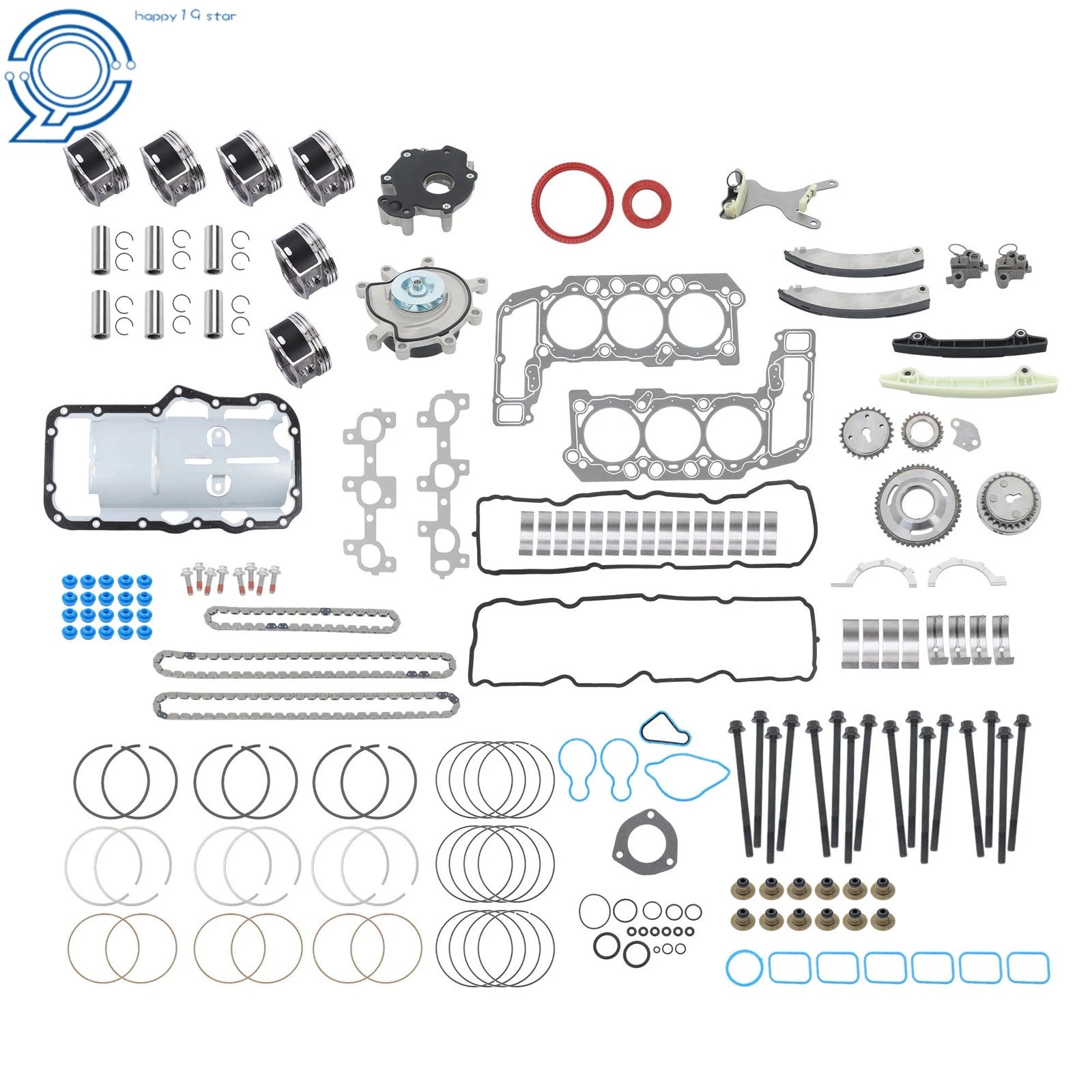 Engine Rebuild Kit for Jeep Dodge Ram Durango Dakota (2005–2012) 3.7L