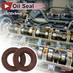 2X Oil Seal Rotary Shaft Seal FKM Rubber 17x30x5mm for Various Models