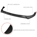 3Pc Front Bumper Lip Splitter Diffuser for Elantra (2021–2022) Matte Black