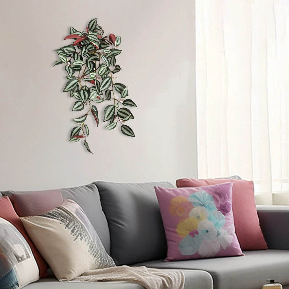 Artificial Plants 15" Faux Peperomia Hanging (Suitable for Any Model)