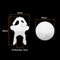 Hood Prop Rod Support Rivet Clips 14 x 11mm White 5 x for Honda