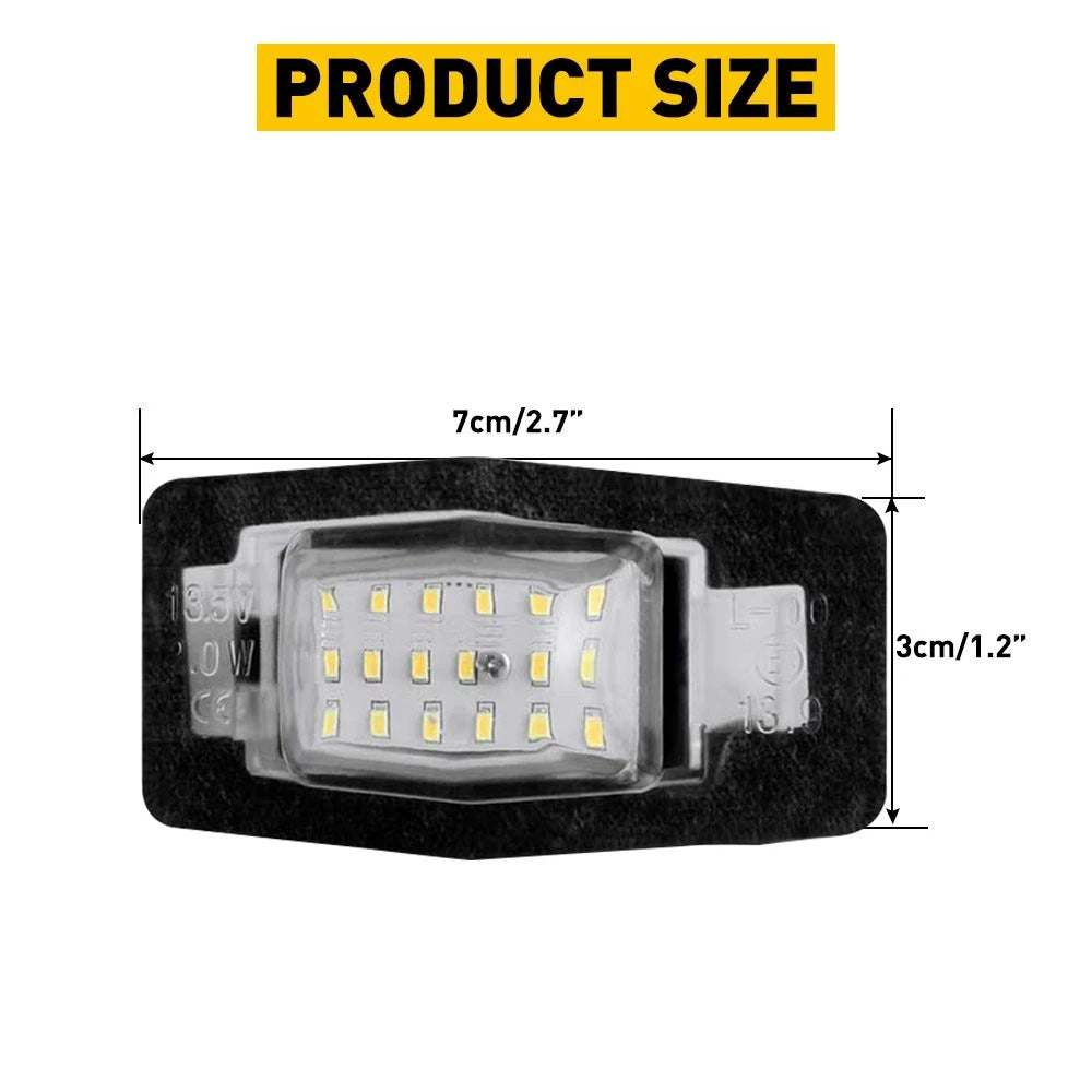 LED License Plate Lights for Mazda Miata Tribute MPV (1999–2005)