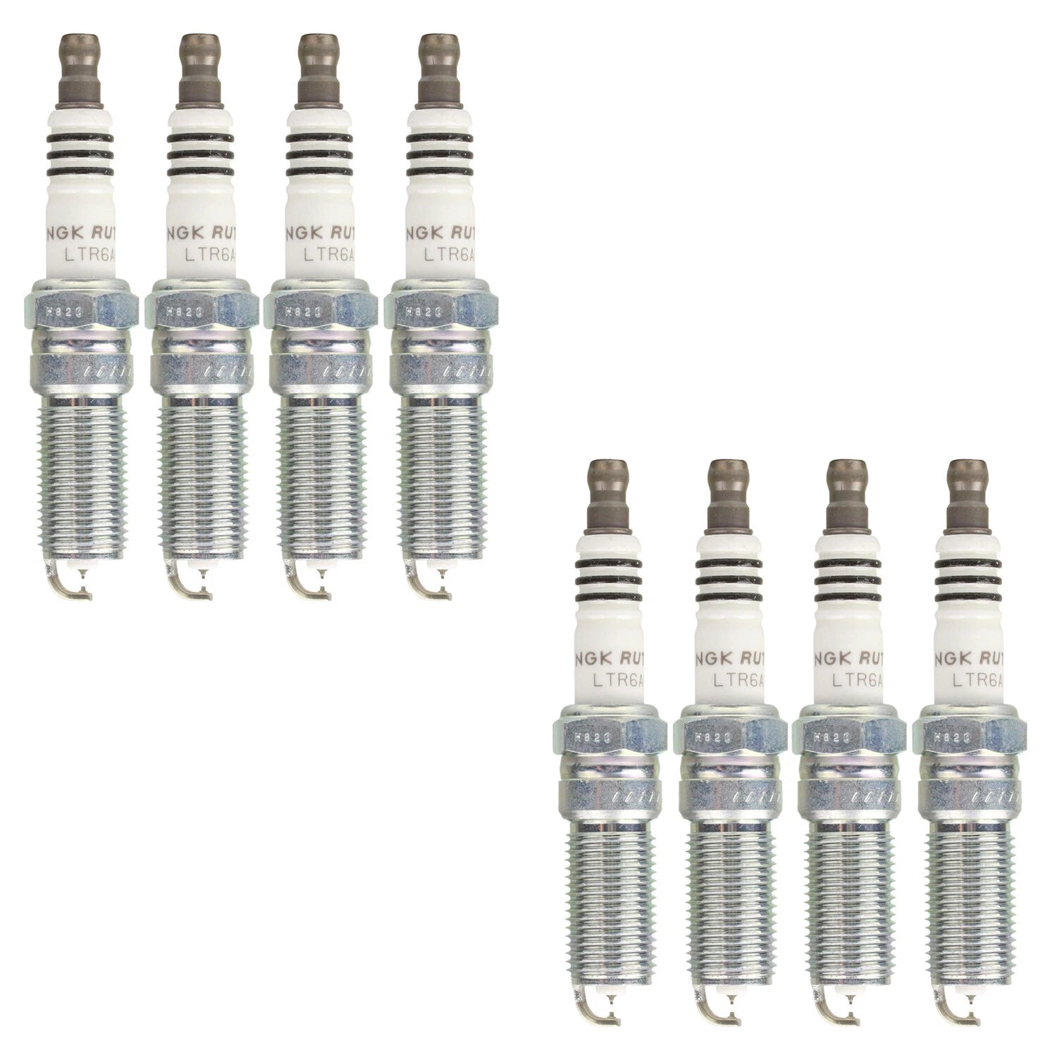 Set of 8 NGK Ruthenium HX Spark Plugs for Ford F-150 Mustang V8 (2015–2023)