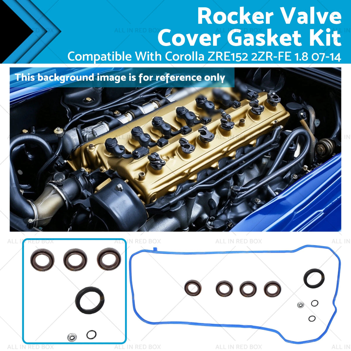 Valve Cover Gasket Kit for Toyota Corolla ZRE152 2ZR-FE (2007–2014)