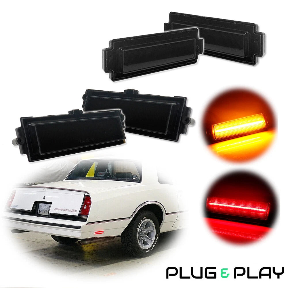 Smoke LED Side Marker Lamps for Chevy Monte Carlo SS (1981–1988)