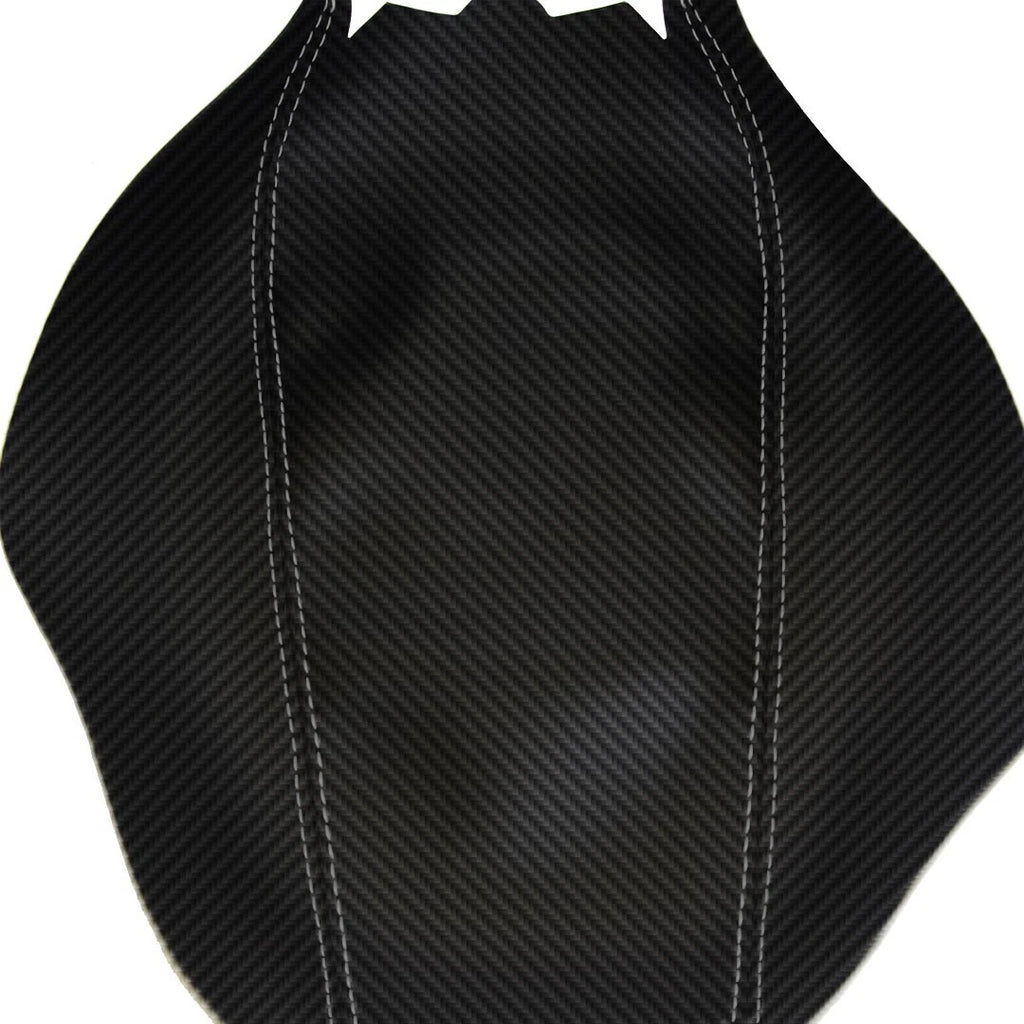 Console Armrest Cover for Chrysler 200 (2015–2018) PVC Carbon Gray Stitch