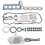 Valve Cover Intake Exhaust Gaskets + Oil Cooler for BMW B46 B48 (2016–2023)