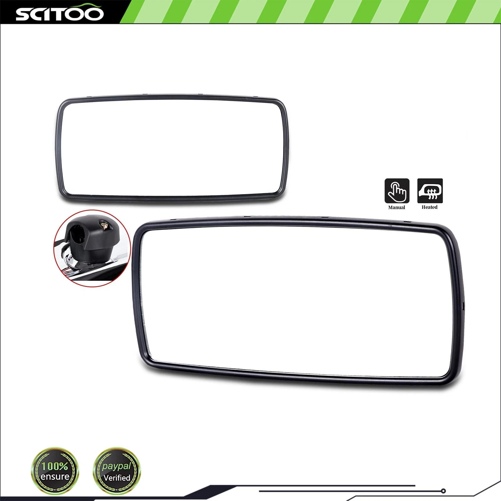 2X Manual Heated Mirrors for Freightliner M2 Columbia (2002–2019)