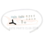 Dual Chrome Trumpet Air Horn Kit for Car Truck Boat Train