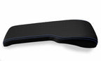 Console Lid Bench Seat Cover for Toyota Tacoma (2001–2004) Carbon Fiber Blue Stitch