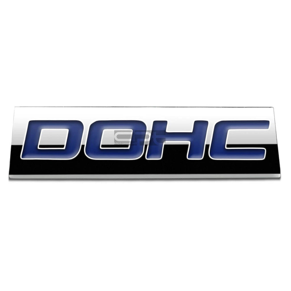 3D Polished Blue DOHC Emblem Badge for