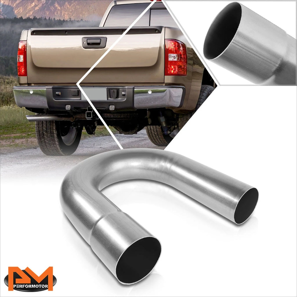 3.0" OD Mild Steel 180 Degree Slip-Fit Exhaust U-Bend for Custom Applications