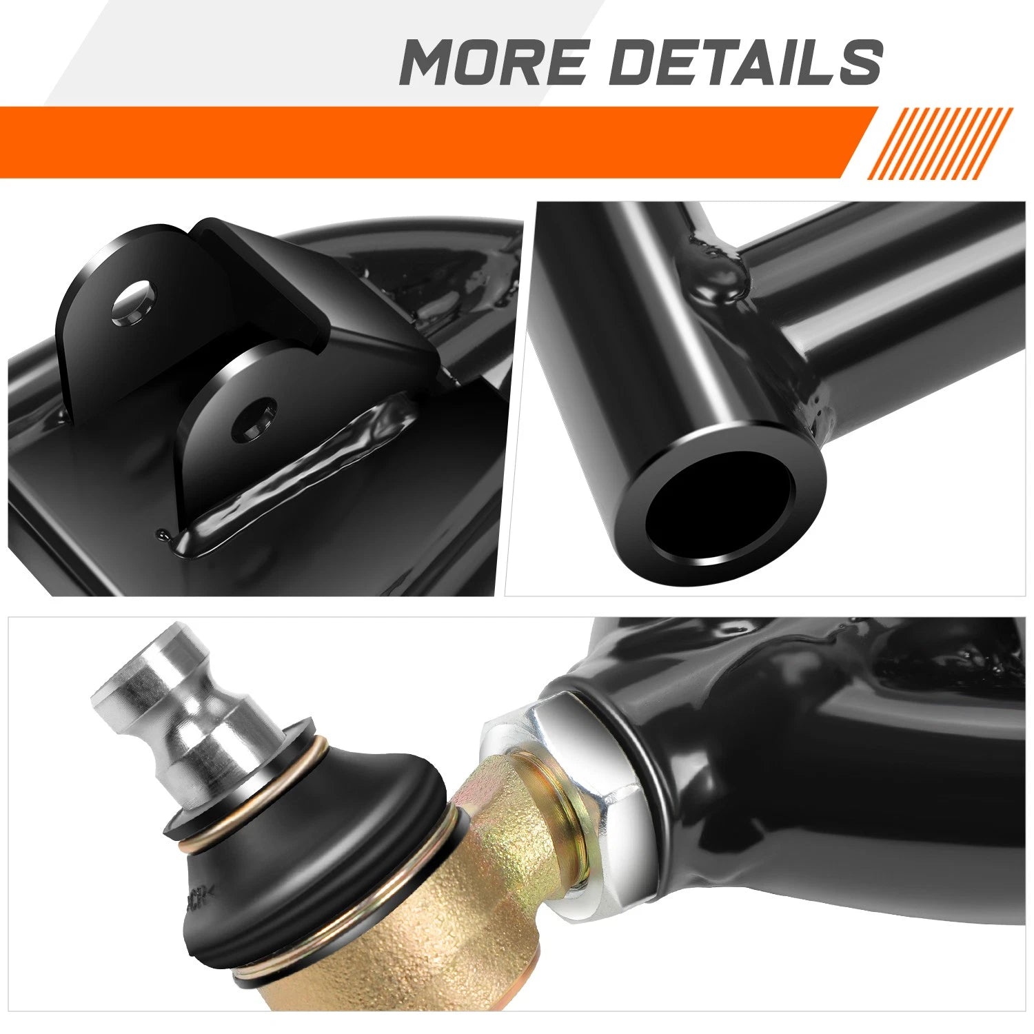 Set of 2 Tubular Front Upper & Lower Offset Control A-Arms for Polaris RZR S/4 (2009–2014)