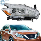 Halogen Headlight with LED DRL Projector Chrome for Nissan Murano (2017)