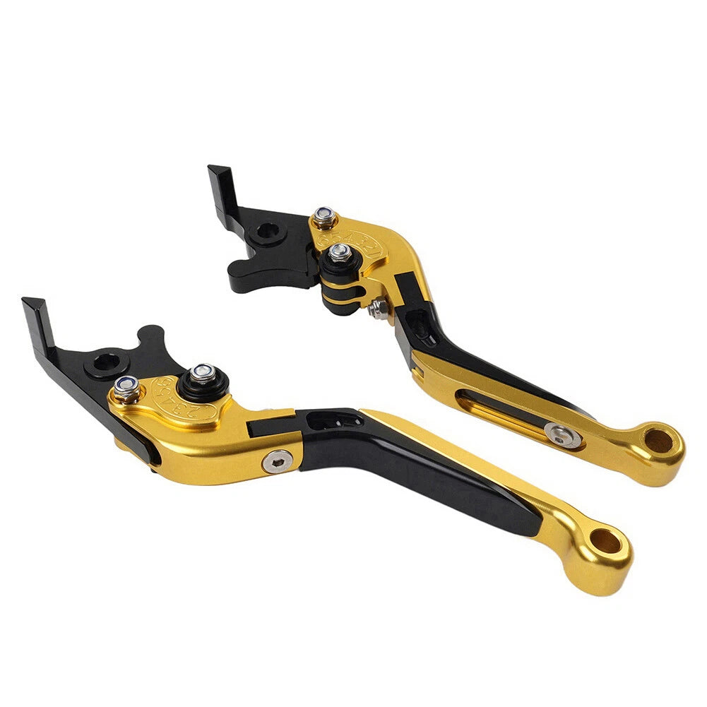 Gold Extendable Brake Clutch Levers for Honda CB599 CB600 CB919 (1998–2006)