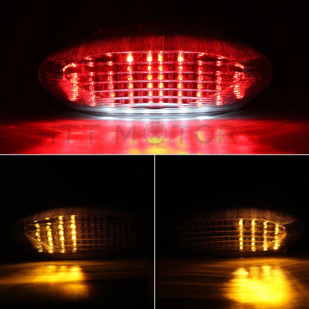 Clear LED Tail Light Turn Signals for Honda SuperHawk 1000 VTR1000F (1998–2005)