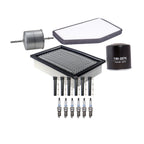 Denso 6 Spark Plug & Boots Kit for Mazda Tribute S (2008)