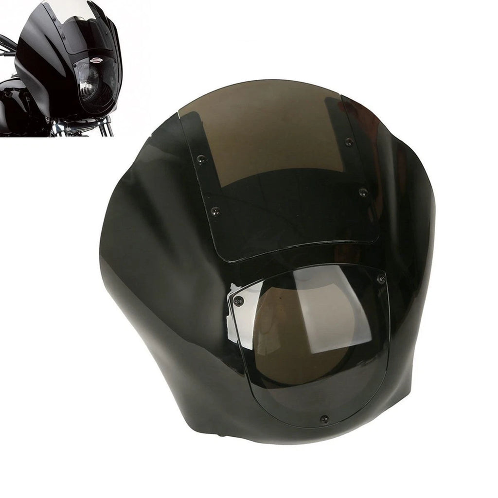 Quarter Head Fairing & Windshield w/49mm Fork Clamp for Harley Dyna (2006–2023)