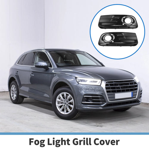 1 Pair Front Fog Light Grill for Audi Q5 (2013–2017) No. 8R0807681M/8R0807682J