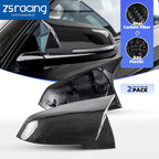 2X Carbon Fiber Side Mirror Cover Caps for BMW F20 F21 F30 F32 F36 X1 M2