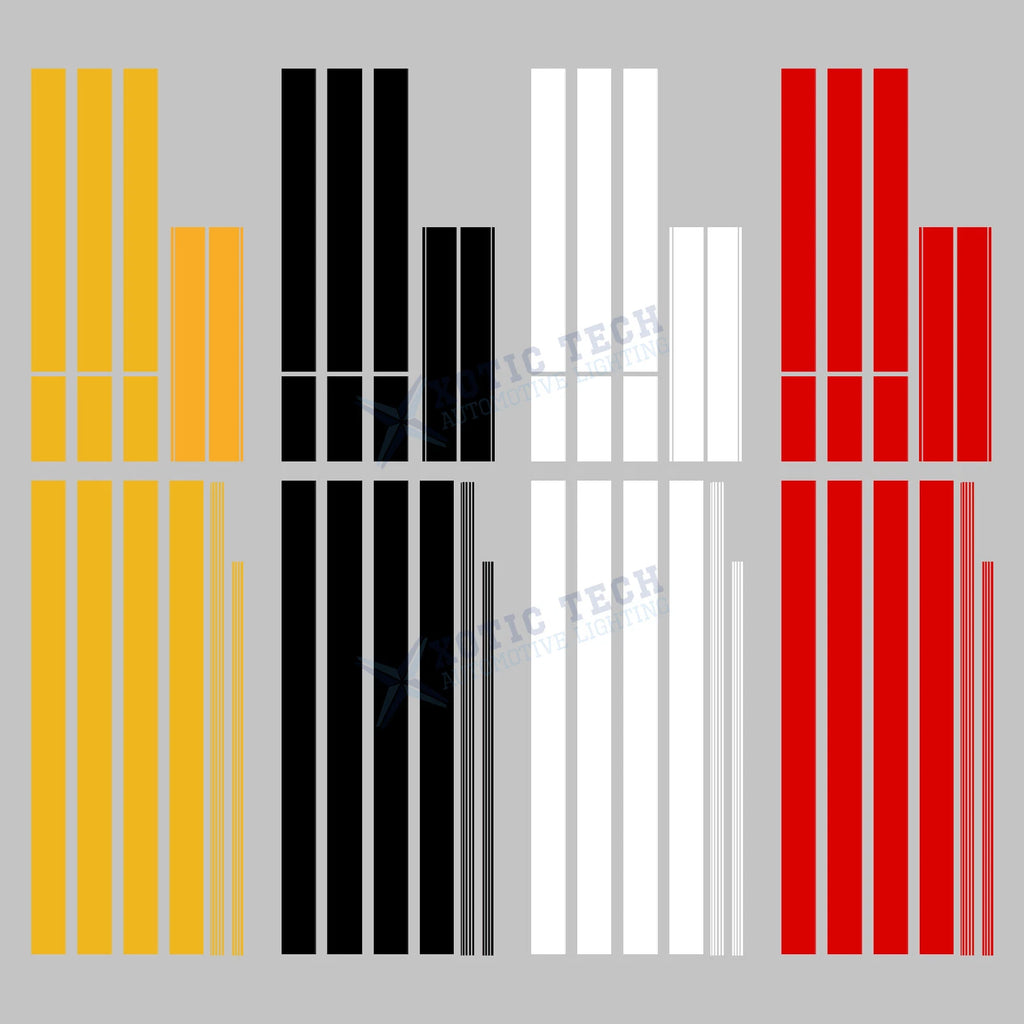 Fender Hash Mark Stickers for Ford Mustang (2015-2023)