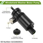 Windshield Washer Pump w/Grommet for Benz (A2318660021)