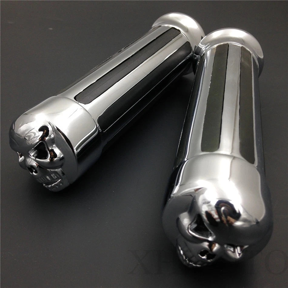 Hand Grips 7/8" Handlebar for Harley XL 883 Hugger Sportster (1991–2023) Chrome