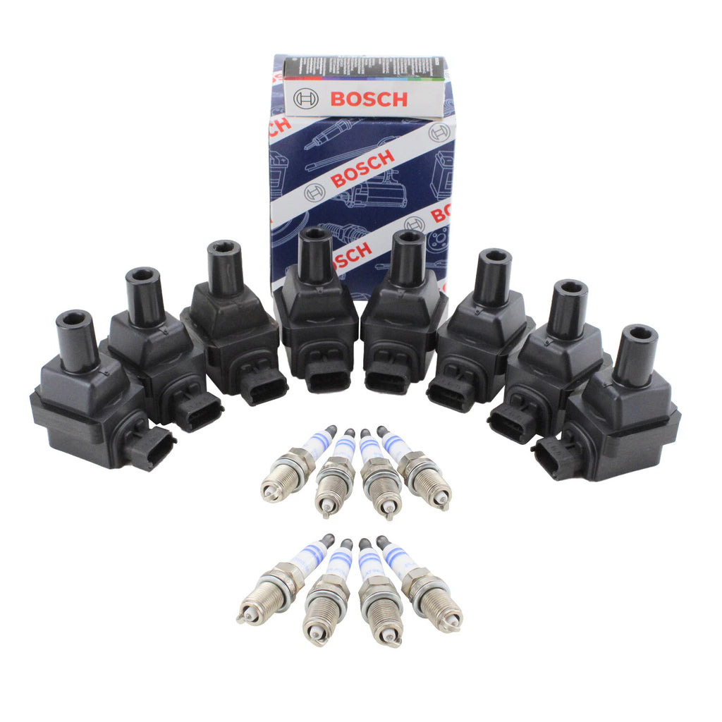 Set of 8 Ignition Coils & 8 Spark Plugs for Mercedes W140 S420 (1992–1999)