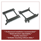 Set of 2 Racing Seat Base Bracket Rails for Subaru Impreza WRX STI (1993–2007)