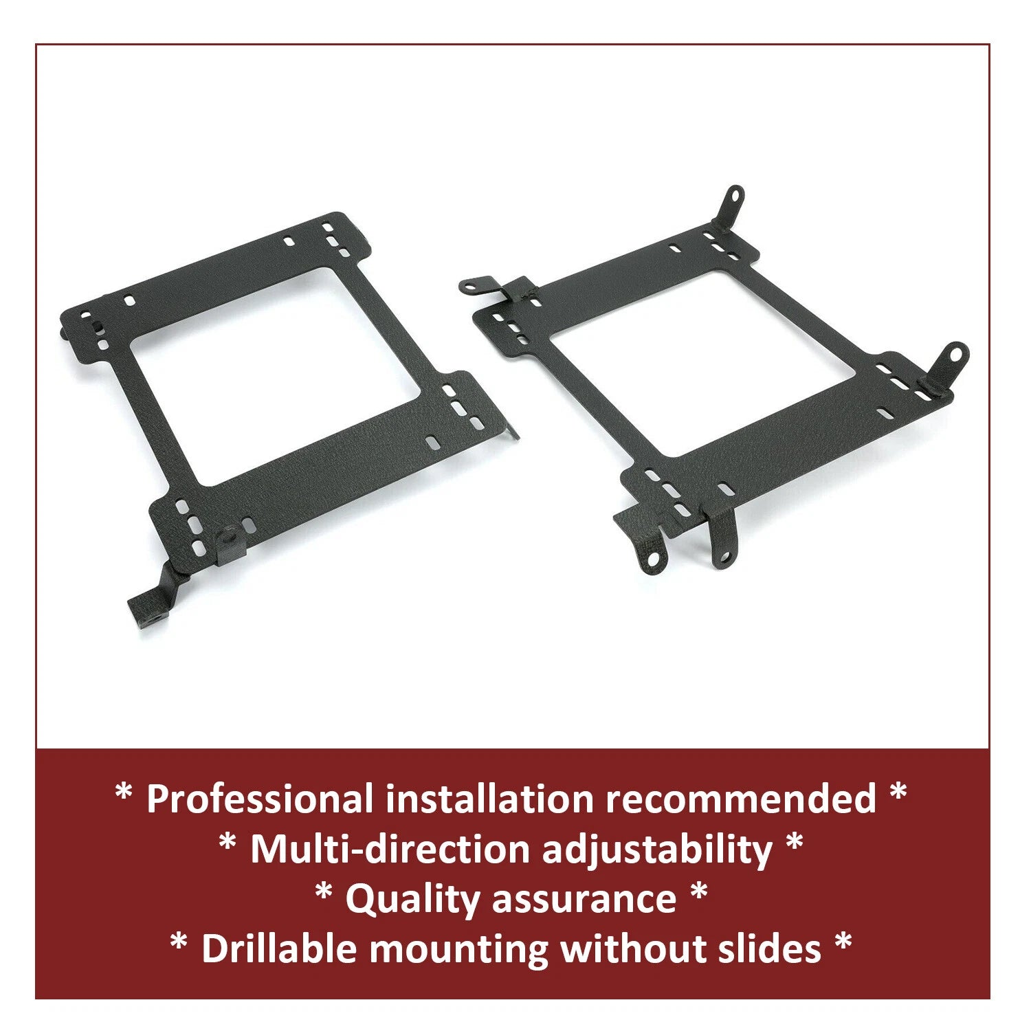 Set of 2 Racing Seat Base Bracket Rails for Subaru Impreza WRX STI (1993–2007)