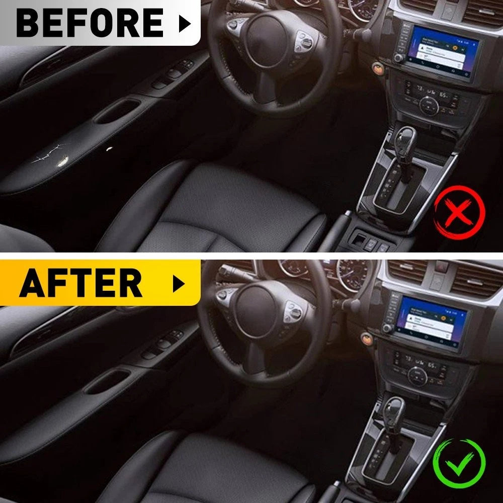Synthetic Leather Armrest Door Panel Cover for Nissan Sentra (2013–2019)