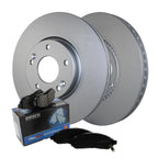Front Brake Kit 300mm Disc Rotors & Akebono Ceramic Pads for Sonata Optima (2011–2019)