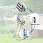 20X Stainless Steel Wire Rope Clips for Marine and Construction