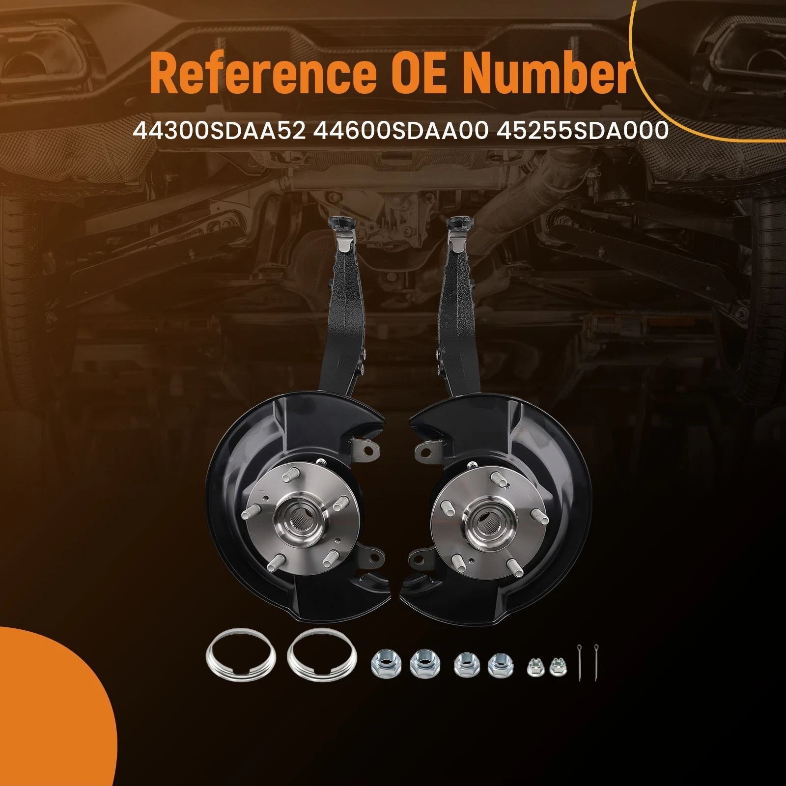 Steering Knuckle & Hub Bearing Set for Honda Accord (2003–2007)