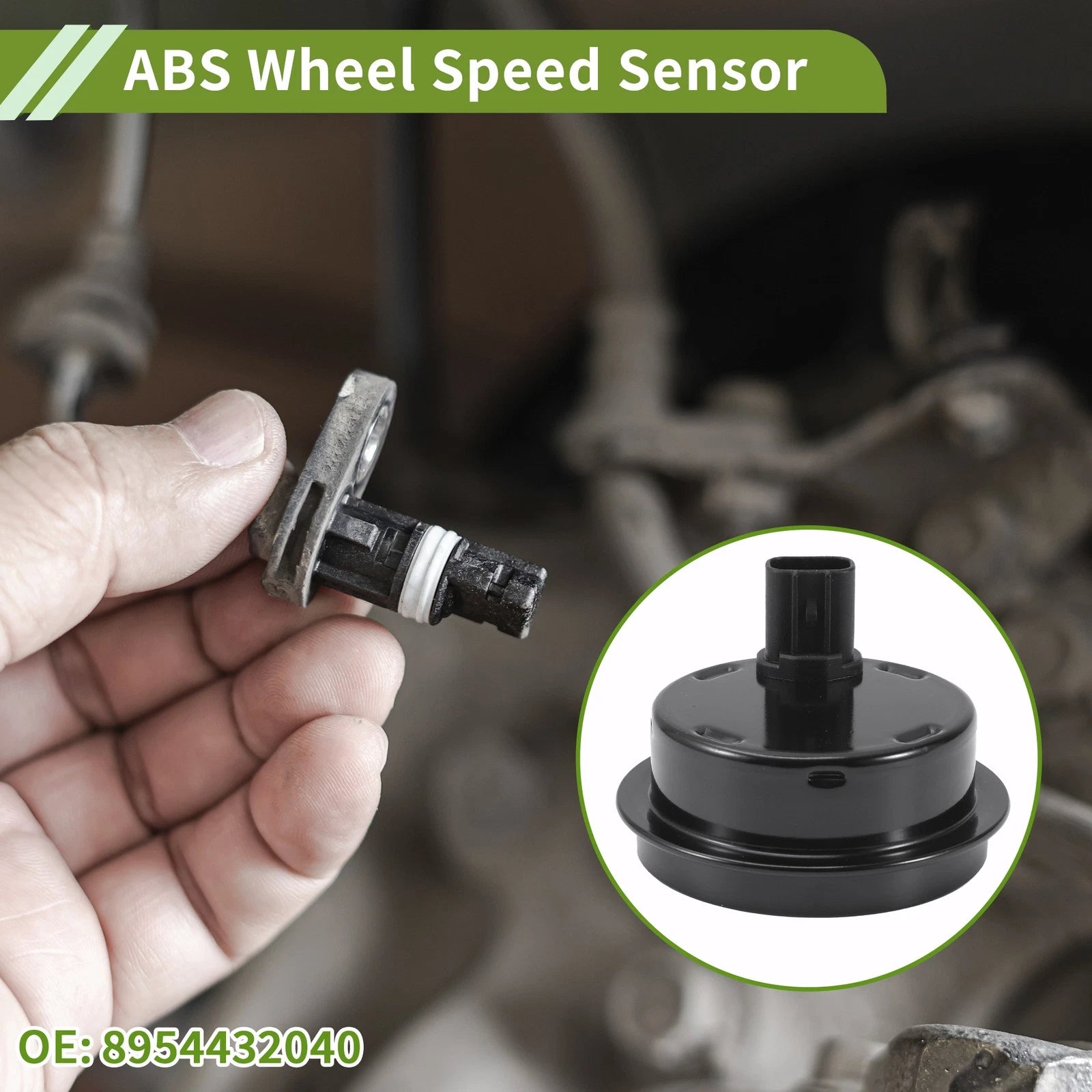 ABS Wheel Speed Sensor No. 8954432040 for Scion tC (2010) 1 Pc Rear Left