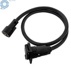 7 Pin Trailer Plug Extension Cord for RV Gooseneck (10-14 AWG)